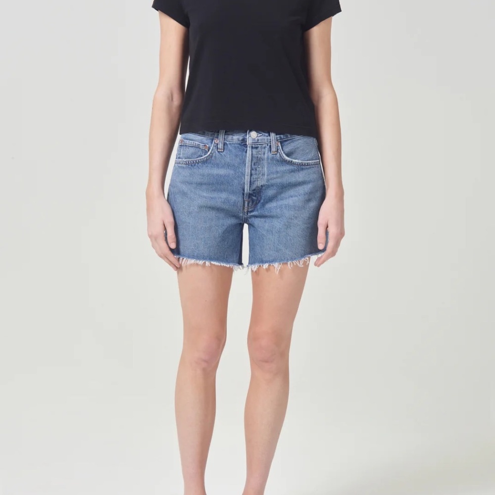 AGOLDE ICONIC Parker long short in Skywave size 32 NWT - Picture 4 of 9